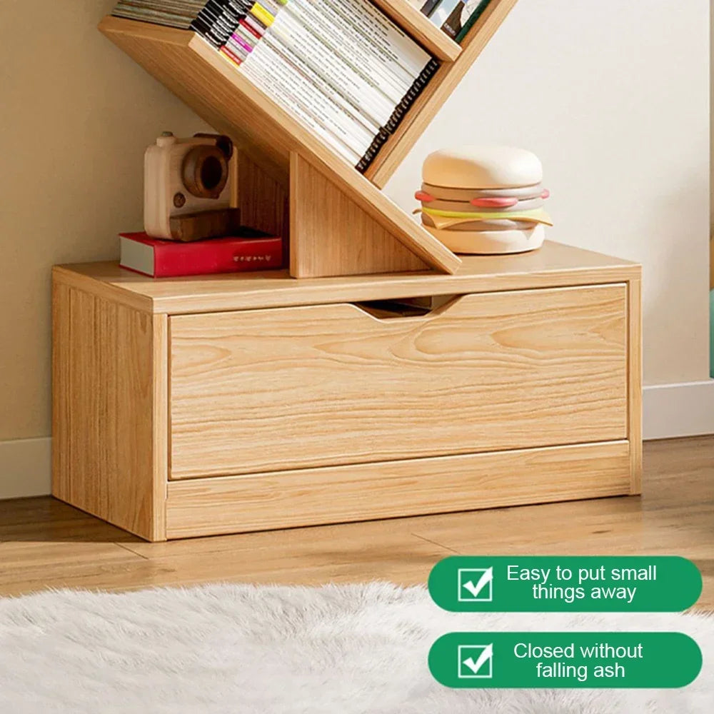 Tree Shape Bookshelf: Space-Saving Multi-Storey Design